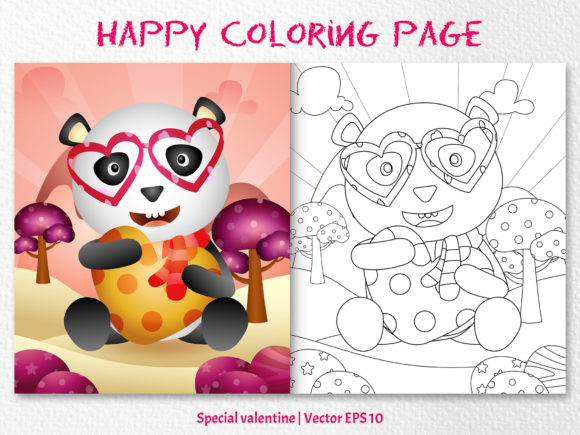 Download A Cute Panda - Coloring Pages - Panda Collection