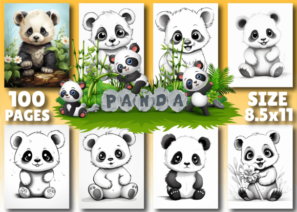 Download Cute Panda Coloring Pages for Kids - Panda coloring Collection
