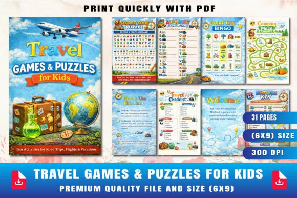 Download Travel Games &amp; Puzzles for Kids - Premium Resources